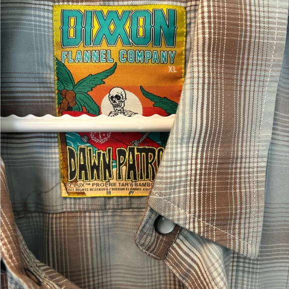 🔥2/$150🔥DIXXON Dawn Patrol Plaid Short Sleeve Shirt Men’s XL - Picture 5 of 7